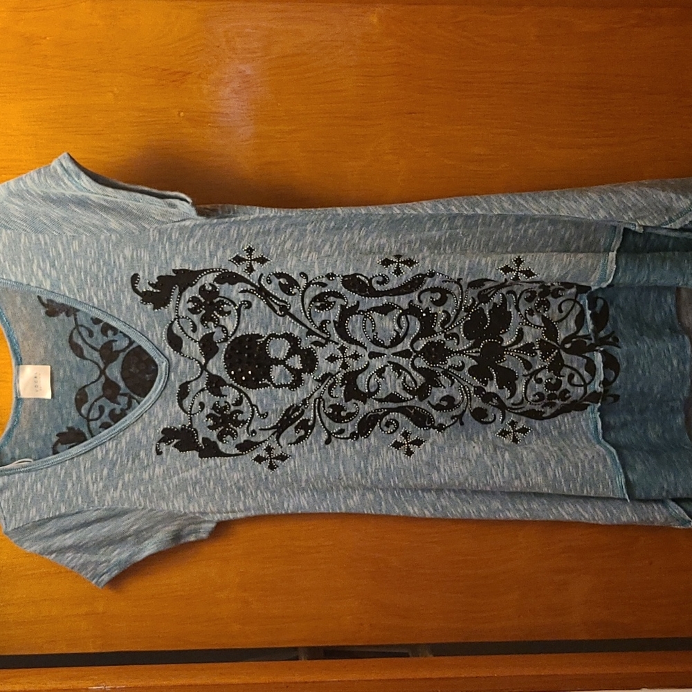 Sequin tunic sweater